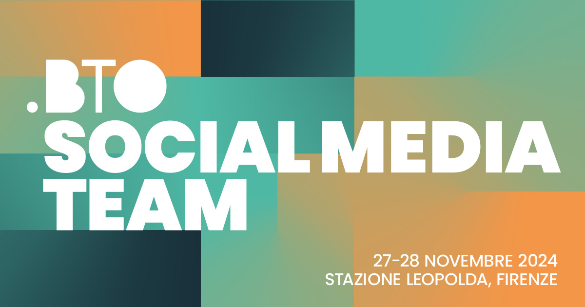 Ecco il Social Media Team di BTO 2024!